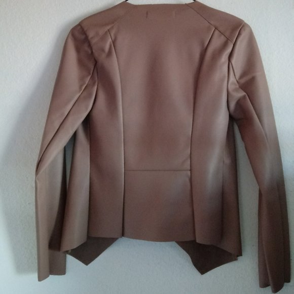 Just Fab Camel Drape front jacket - Picture 14 of 15